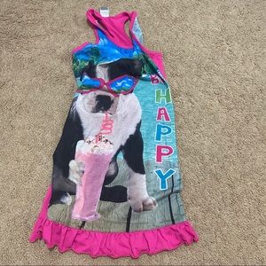 Girls pj dress in size M